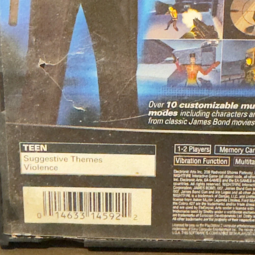 007 Nightfire Sony PlayStation 2 PS2 Video Game James Bond EA Games Complete CIB